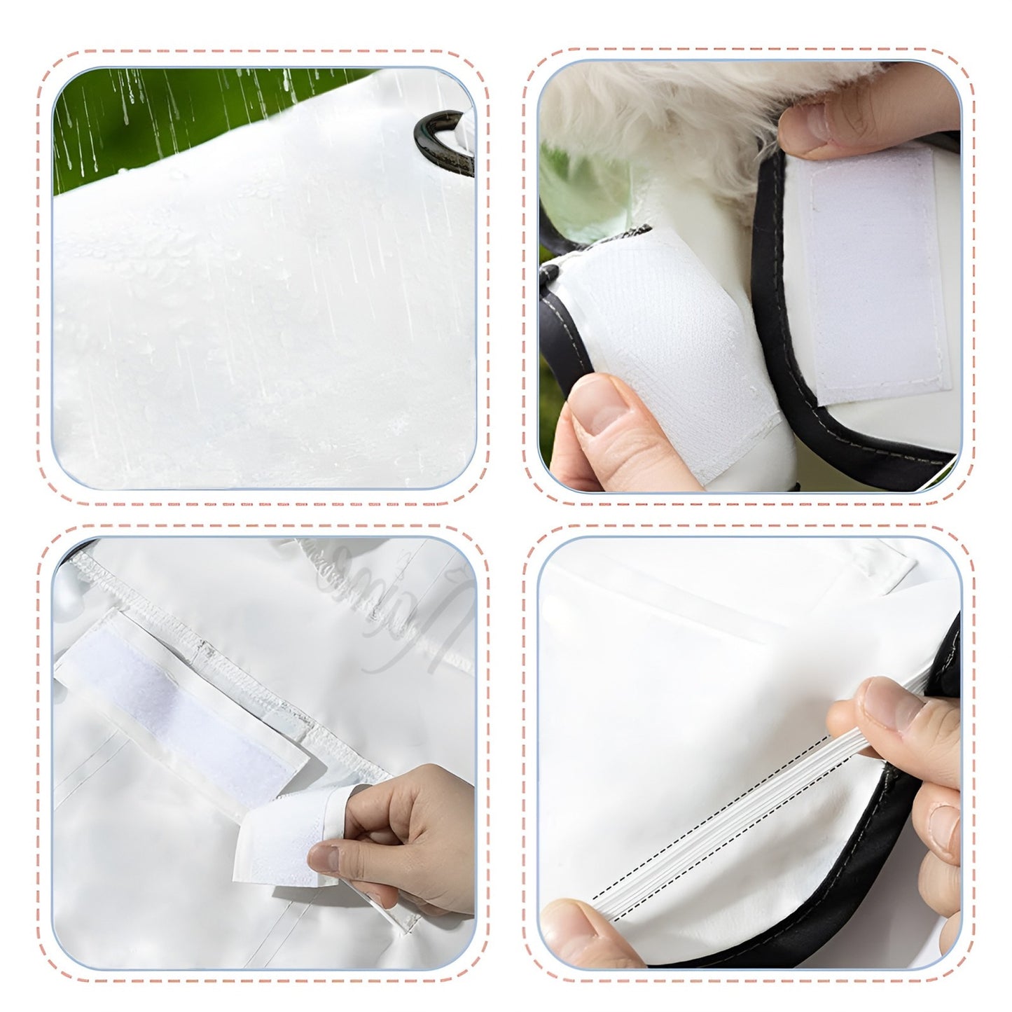 Custom Text Personalized Pet Raincoat, Lightweight All-Season Use with Excellent and Breathable Performance for All Dog Breeds, Wear Resistant Tear Proof Soft Comfort Fabric to Keep Your Puppy Dry & Stylish!