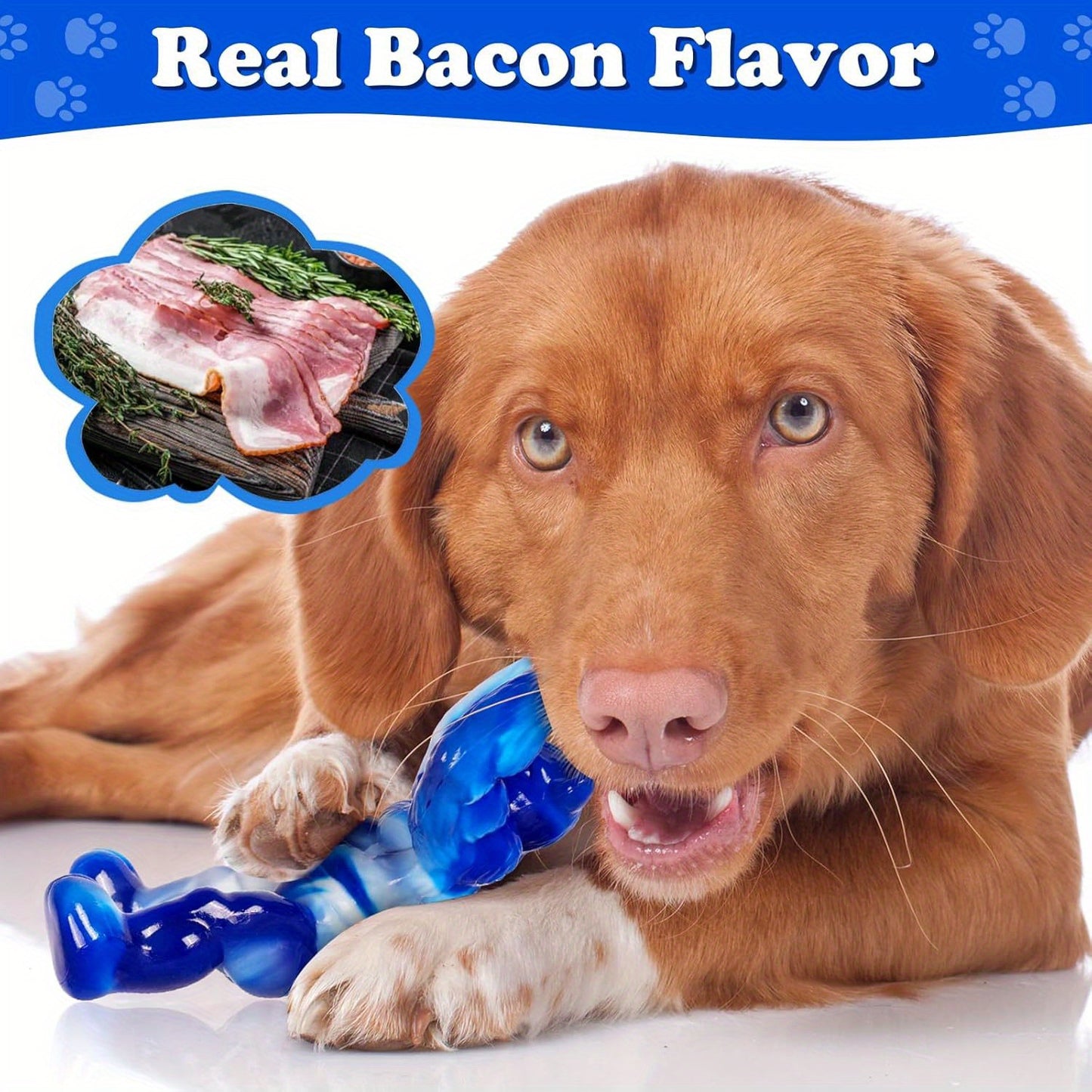 Indestructible Dog Chew Toy for Aggressive Chewers - Tough Nylon, All-Breed Compatible, Promotes Dental Health