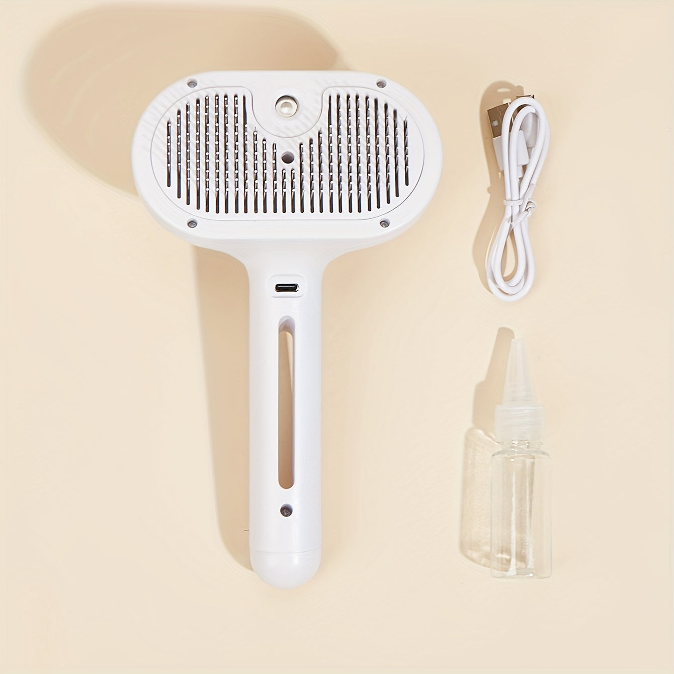 3-In-1 Cat Steam Brush, Equipped with Steam And Release Buttons, Suitable for Removing And Shedding Indoor Pet Dog Hair.