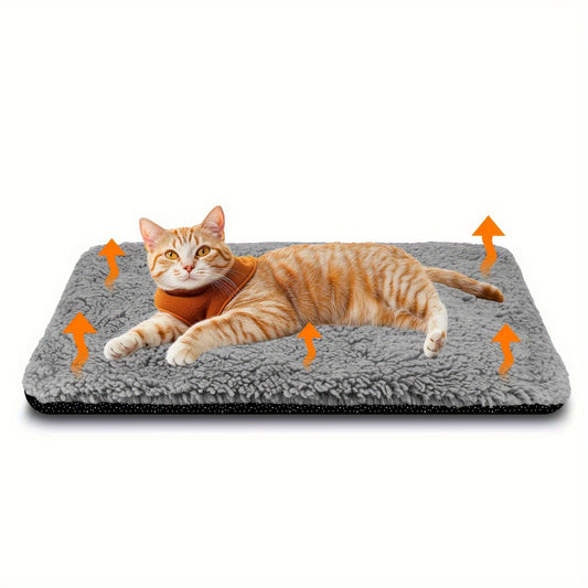 [Super Soft] Self Warming Pet Bed Mat - Super Soft, Thermal, Washable, Anti-Slip - For Small Medium Cats Dogs Puppy Kitten Indoor Outdoor