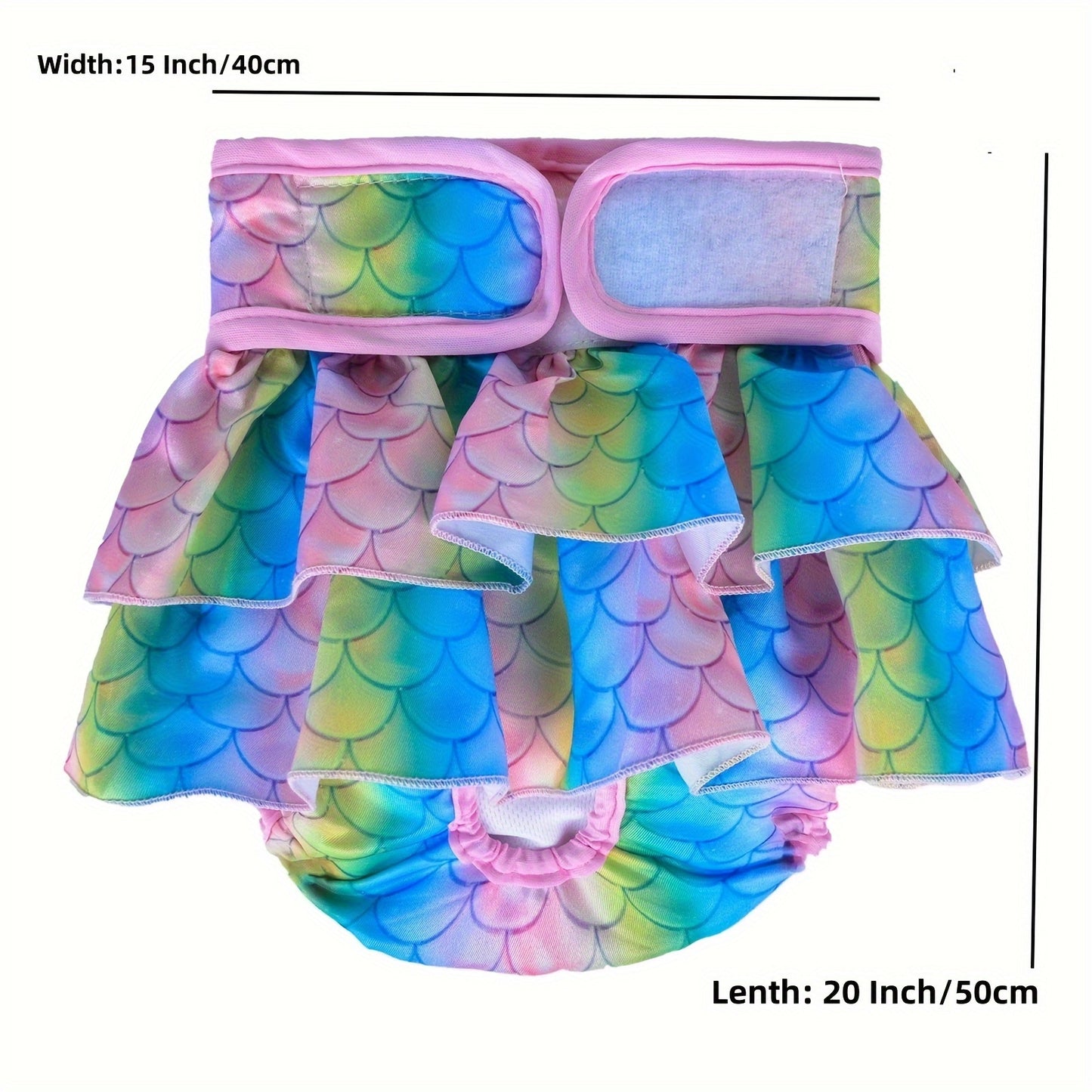 Dog Diapers Female, 3 Pack Reusable Pet Diapers for Female Dogs, Washable Dog Panties Diaper Skirt for Dogs In Heat, Period, Incontinence, Or Excitable Urination