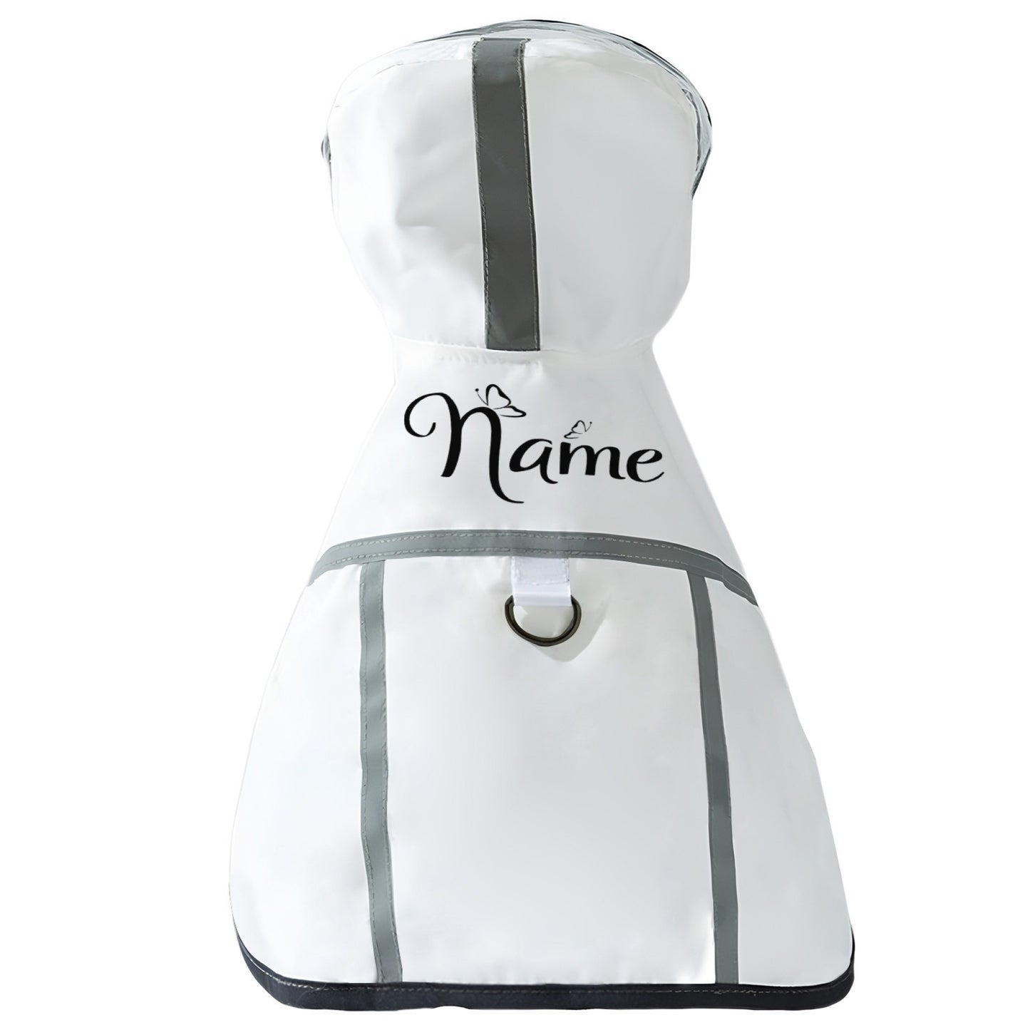 Custom Text Personalized Pet Raincoat, Lightweight All-Season Use with Excellent and Breathable Performance for All Dog Breeds, Wear Resistant Tear Proof Soft Comfort Fabric to Keep Your Puppy Dry & Stylish!