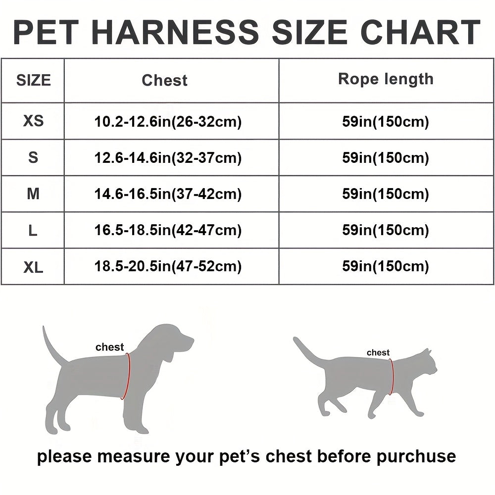 Cat Harness and Leash Set, Soft Breathable Vest with Reflective Strips, Escape-Proof Kitten Harness for Walking and Travel, Thanksgiving/Christmas/Halloween Gift