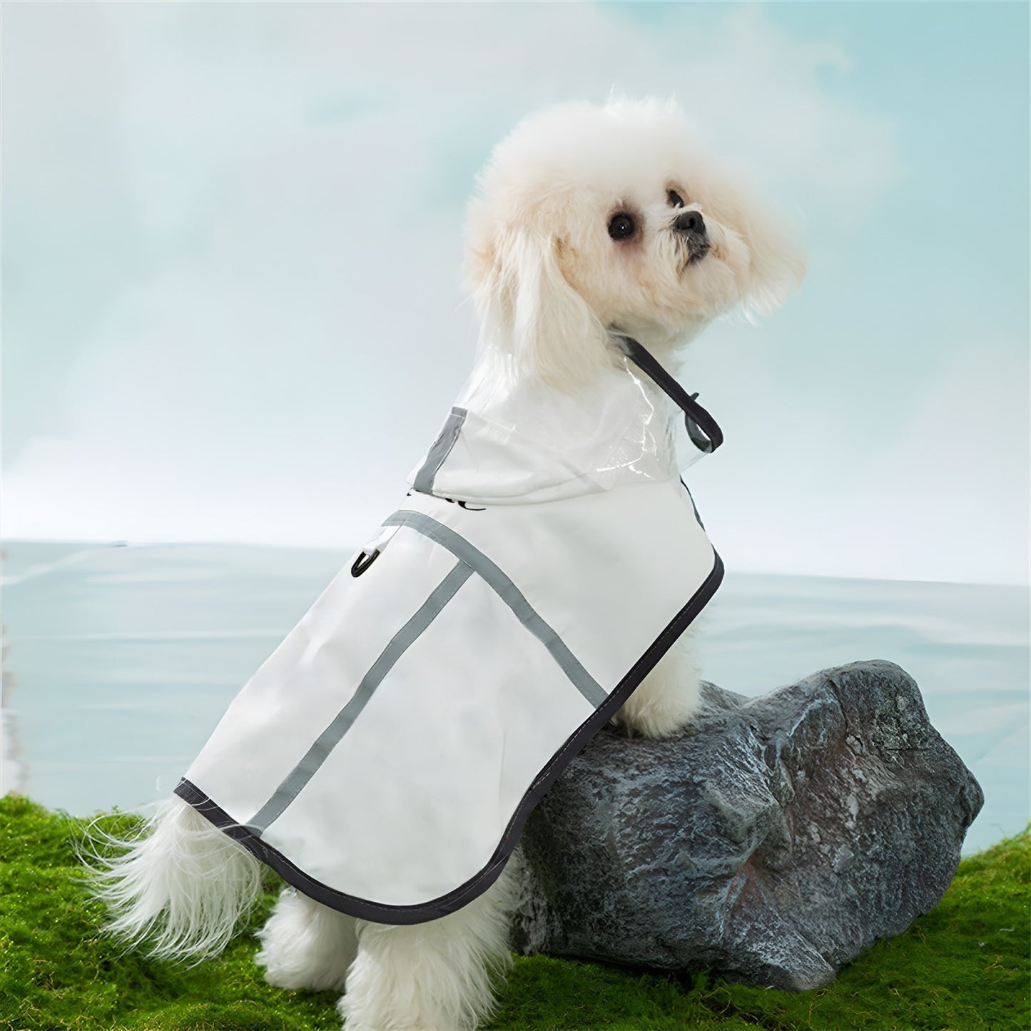 Custom Text Personalized Pet Raincoat, Lightweight All-Season Use with Excellent and Breathable Performance for All Dog Breeds, Wear Resistant Tear Proof Soft Comfort Fabric to Keep Your Puppy Dry & Stylish!