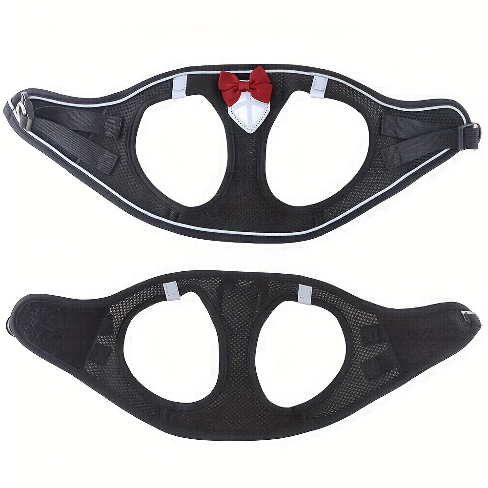 Cat Harness and Leash Set, Soft Breathable Vest with Reflective Strips, Escape-Proof Kitten Harness for Walking and Travel, Thanksgiving/Christmas/Halloween Gift