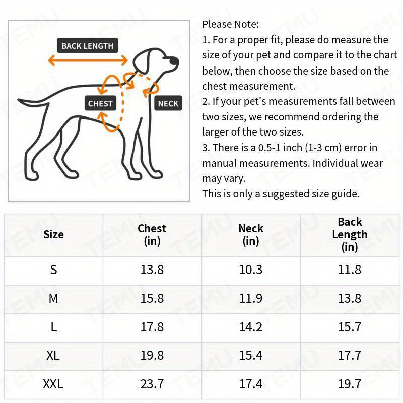 100% Polyester All-Season Knit Fabric Paiaite Dog Hoodie Sweatshirt - Pullover with Back Pocket - Ideal for Small to Medium Breeds, Walks & Adventures