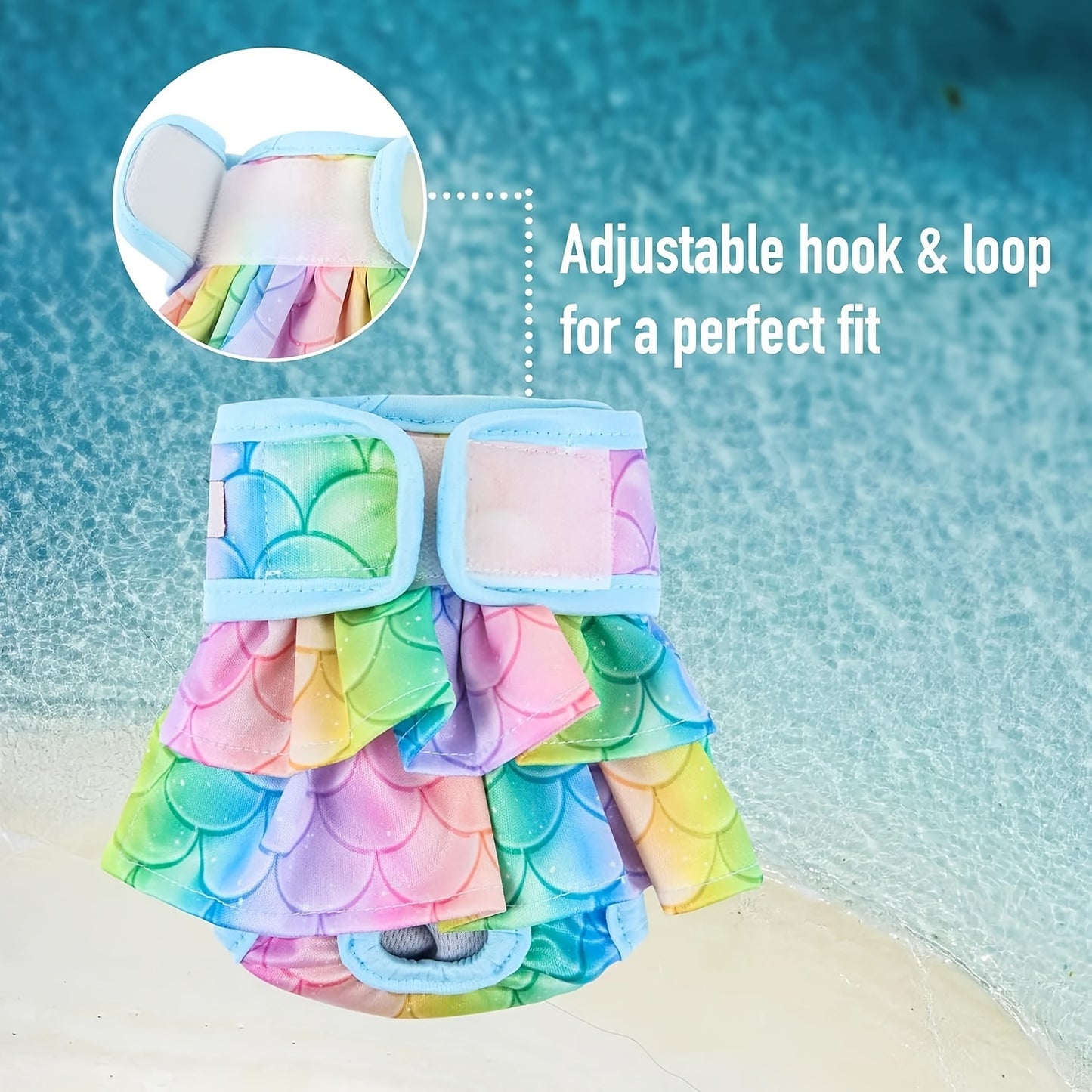 Dog Diapers Female, 3 Pack Reusable Pet Diapers for Female Dogs, Washable Dog Panties Diaper Skirt for Dogs In Heat, Period, Incontinence, Or Excitable Urination